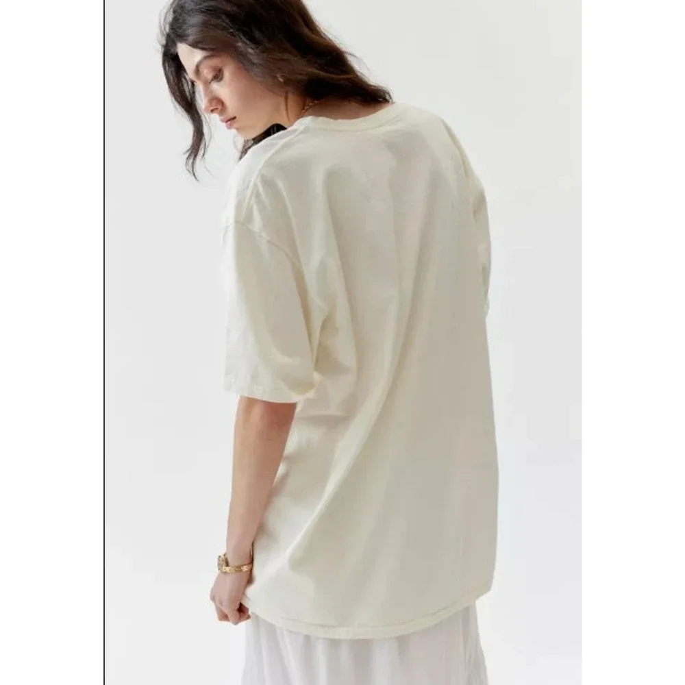NEW! Urban Outfitters 'Costa Del Sol' T-Shirt Dress in WHITE (L/XL) - Picture 3 of 4
